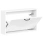 Preview: Wandmontierter Schuhschrank HOORN 71 x 17 x 43 cm Holzwerkstoff