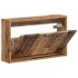 Preview: Wandmontierter Schuhschrank HOORN 71 x 17 x 43 cm Holzwerkstoff