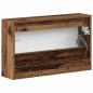 Preview: Wandmontierter Schuhschrank HOORN 71 x 17 x 43 cm Holzwerkstoff