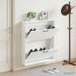 Preview: ARDEBO.de - Wandmontierter Schuhschrank HOORN 71 x 17 x 86 cm Holzwerkstoff