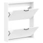Preview: Wandmontierter Schuhschrank HOORN 71 x 17 x 86 cm Holzwerkstoff