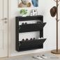 Preview: ARDEBO.de - Wandmontierter Schuhschrank HOORN 71 x 17 x 86 cm Holzwerkstoff