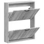 Preview: Wandmontierter Schuhschrank HOORN 71 x 17 x 86 cm Holzwerkstoff