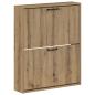 Preview: Wandmontierter Schuhschrank HOORN 71 x 17 x 86 cm Holzwerkstoff