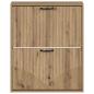 Preview: Wandmontierter Schuhschrank HOORN 71 x 17 x 86 cm Holzwerkstoff