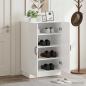 Preview: ARDEBO.de - Schuhschrank HOORN 59,5 x 39,5 x 87 cm Holzwerkstoff