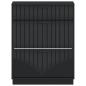 Preview: Schuhschrank HOORN 78 x 24 x 100 cm Holzwerkstoff Schwarz