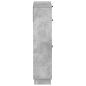 Preview: Schuhschrank HOORN 78 x 24 x 100 cm Holzwerkstoff Betongrau