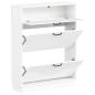Preview: Schuhschrank HOORN 78 x 24 x 100 cm Holzwerkstoff