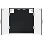 Preview: Dartboard Schrank HOORN Schwarz 52,5 x 10,5 x 53,5 cm
