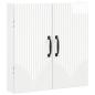 Preview: Dartboard Schrank HOORN Hochglanz Wei? 52,5 x 10,5 x 53,5 cm