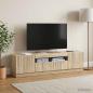 Preview: ARDEBO.de - LED-TV-Schrank Sonoma-Eiche Holzwerkstoff