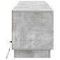 Preview: LED-TV-Schrank Betongrau Holzwerkstoff