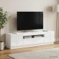 Preview: LED-TV-Schrank Hochglanz Weiß Holzwerkstoff