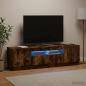 Preview: LED-TV-Schrank Raucheiche Holzwerkstoff
