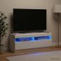 Preview: LED-TV-Schrank Weiß Holzwerkstoff