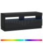Preview: LED-TV-Schrank Schwarz Holzwerkstoff
