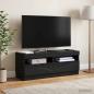 Preview: LED-TV-Schrank Schwarz Holzwerkstoff