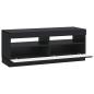 Preview: LED-TV-Schrank Schwarz Holzwerkstoff