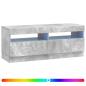 Preview: LED-TV-Schrank Betongrau Holzwerkstoff