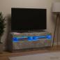 Preview: LED-TV-Schrank Betongrau Holzwerkstoff