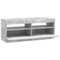 Preview: LED-TV-Schrank Betongrau Holzwerkstoff
