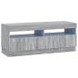 Preview: LED-TV-Schrank Sonoma-Grau Holzwerkstoff