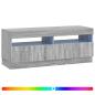 Preview: LED-TV-Schrank Sonoma-Grau Holzwerkstoff