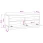 Preview: LED-TV-Schrank Altholz Holzwerkstoff