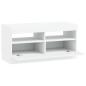 Preview: LED-TV-Schrank Weiß Holzwerkstoff