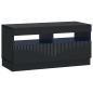 Preview: LED-TV-Schrank Schwarz Holzwerkstoff
