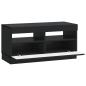 Preview: LED-TV-Schrank Schwarz Holzwerkstoff