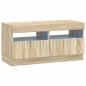 Preview: LED-TV-Schrank Sonoma-Eiche Holzwerkstoff