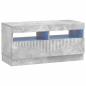 Preview: LED-TV-Schrank Betongrau Holzwerkstoff