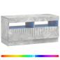 Preview: LED-TV-Schrank Betongrau Holzwerkstoff