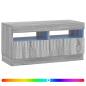 Preview: LED-TV-Schrank Sonoma-Grau Holzwerkstoff