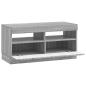 Preview: LED-TV-Schrank Sonoma-Grau Holzwerkstoff