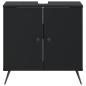Preview: Waschbeckenschrank BREDA Schwarz 59,5 x 31,5 x 59 cm