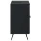 Preview: Waschbeckenschrank BREDA Schwarz 59,5 x 31,5 x 59 cm
