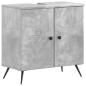 Preview: Waschbeckenschrank BREDA Betongrau 59,5 x 31,5 x 59 cm