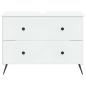 Preview: Waschbeckenschrank BREDA Weiß 82 x 41 x 59 cm Holzwerkstoff