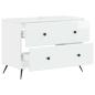 Preview: Waschbeckenschrank BREDA Hochglanz Weiß 82 x 41 x 59 cm