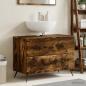 Preview: ARDEBO.de - Waschbeckenschrank BREDA Raucheiche 82 x 41 x 59 cm