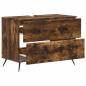 Preview: Waschbeckenschrank BREDA Raucheiche 82 x 41 x 59 cm