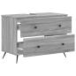 Preview: Waschbeckenschrank BREDA Sonoma-Grau 82 x 41 x 59 cm