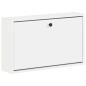 Preview: Wandmontierter Schuhschrank BREDA 71 x 17 x 43 cm Holzwerkstoff