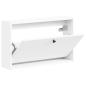 Preview: Wandmontierter Schuhschrank BREDA 71 x 17 x 43 cm Holzwerkstoff