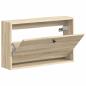 Preview: Wandmontierter Schuhschrank BREDA 71 x 17 x 43 cm Holzwerkstoff