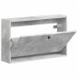Preview: Wandmontierter Schuhschrank BREDA 71 x 17 x 43 cm Holzwerkstoff