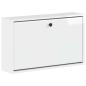 Preview: Wandmontierter Schuhschrank BREDA 71 x 17 x 43 cm Holzwerkstoff